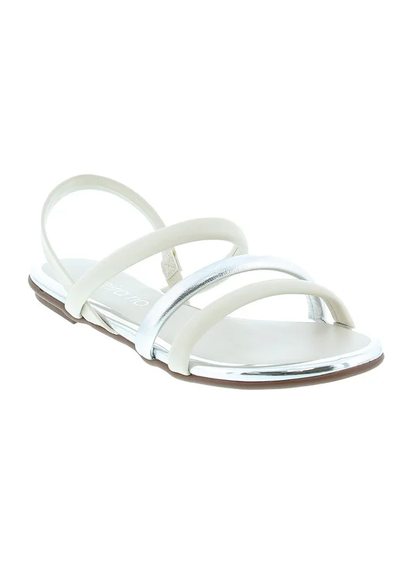 Beira Rio Beira Rio Ladies Sandals With Back Strap Off White | Made In Brazil