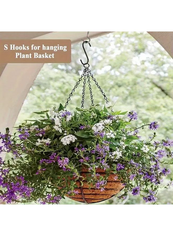 18 قطعة من الخطافات السوداء على شكل حرف S، تخزين معلق على الحائط للمطبخ والحمام وخزانة الملابس - Image 5