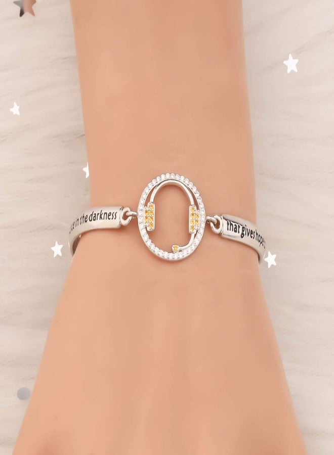 AKTAP 911 Dispatchern Charm Bangle Emergency Operator Jewelry Always Remember It's Your Voice in The Darkness That Gives Hope Thank You Gift for Her (911 Loop Bracelet) - Image 4