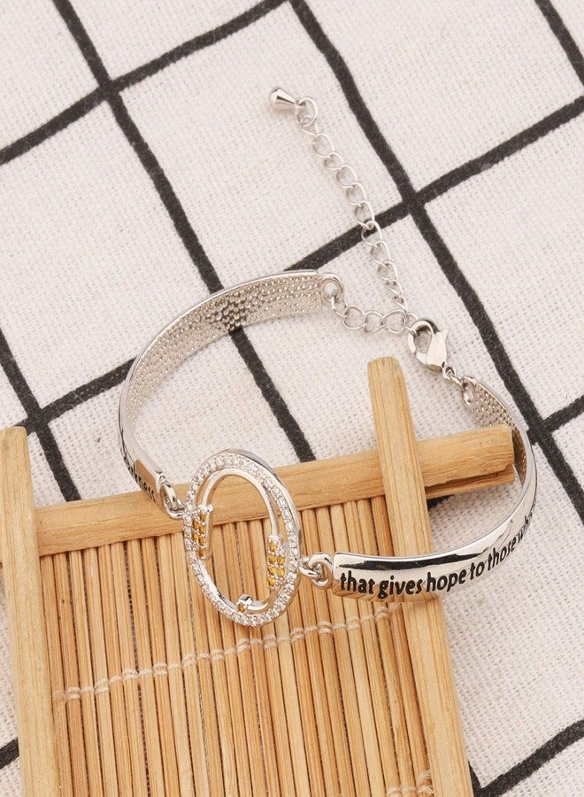 AKTAP 911 Dispatchern Charm Bangle Emergency Operator Jewelry Always Remember It's Your Voice in The Darkness That Gives Hope Thank You Gift for Her (911 Loop Bracelet) - Image 2