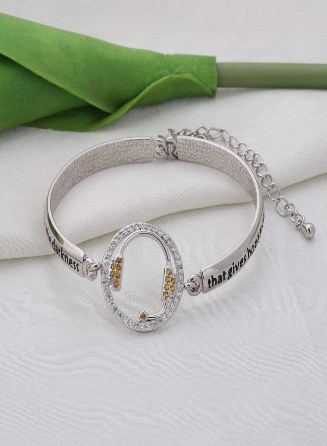 AKTAP 911 Dispatchern Charm Bangle Emergency Operator Jewelry Always Remember It's Your Voice in The Darkness That Gives Hope Thank You Gift for Her (911 Loop Bracelet) - Image 5