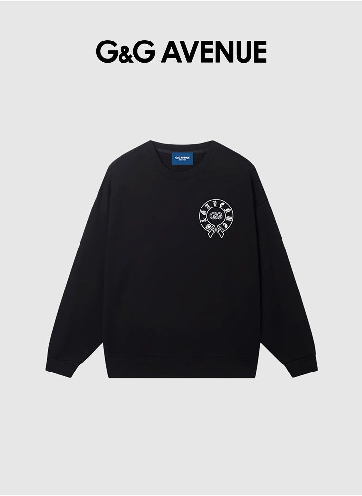 G&G AVENUE - Men's Lovely Sweatshirt-Fashion, Round Neck Pullover Sweater, Casual Long Sleeve Sweatshirts, Street Sweater Top - Image 1