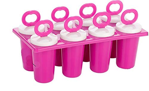 LEAWALL� Plastic Ice Tray Candy Maker Kulfi Maker Popsicle Mould Set Home Party Supplies Ice Cream Mold Scoop Circular Popsicle Sticks Holder Ice Cube Tray Spoon(1PCS) - Image 2