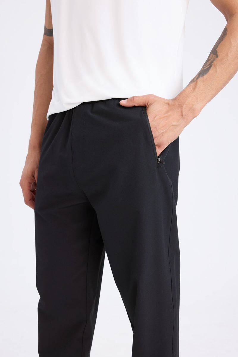 DeFacto Black Man DeFactoFit Slim Fit Double Pocket Woven Sports Joggers Casual - Image 5