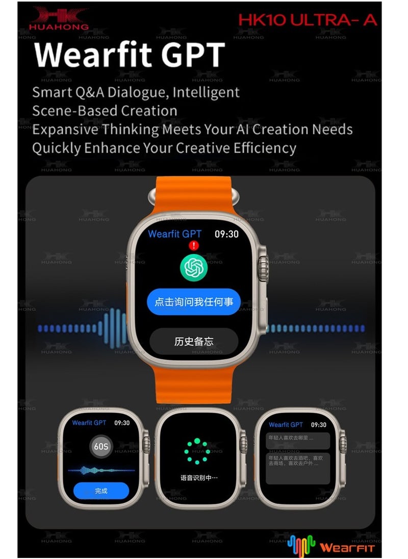 HK - HK10 ULTRA-A Smartwatch 2.02 Inches Large Screen - Image 1