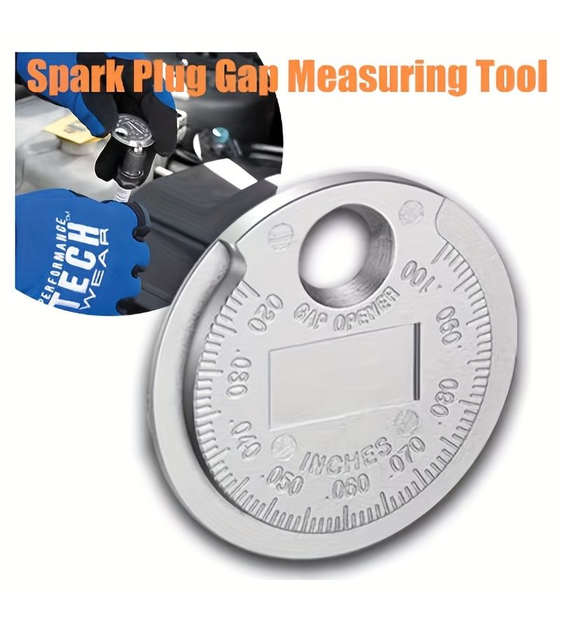 Coin Type Spark Plug Gap Tool 2 Pack 0.6 To 2.4 mm Measurement - Image 1