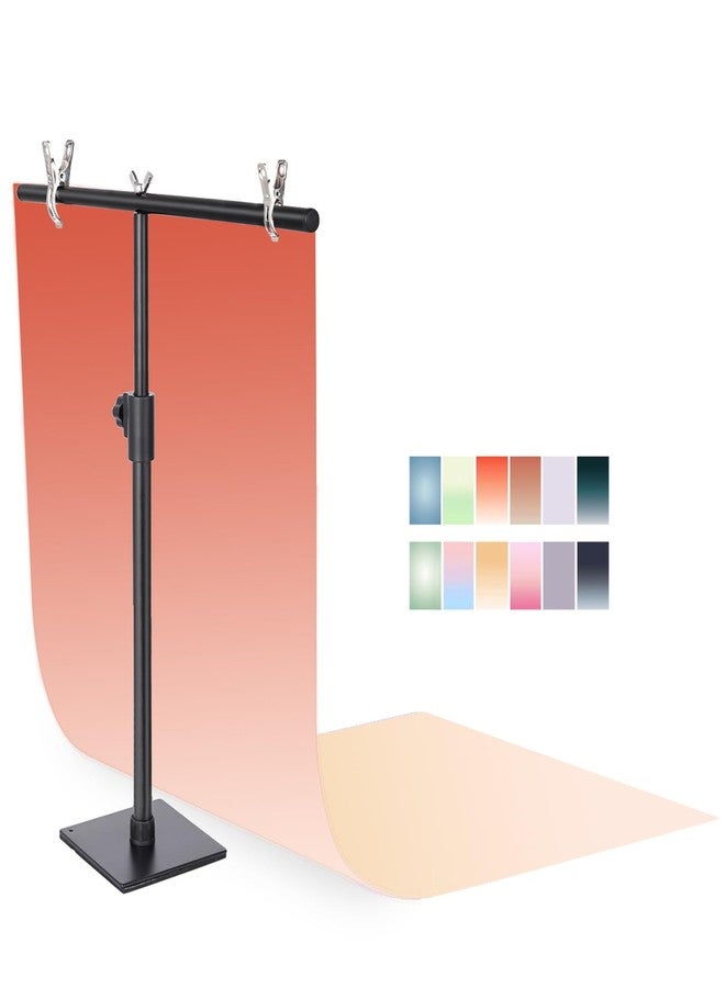 Yoocheese Photography Backdrop Product Photo Background: Small Size Paper Backdrops kit for Tabletop Food Jewelry Mini Items Pictures Photoshoot.(Gradient Color 6pcs/12pattern 22x34inch) - Image 1