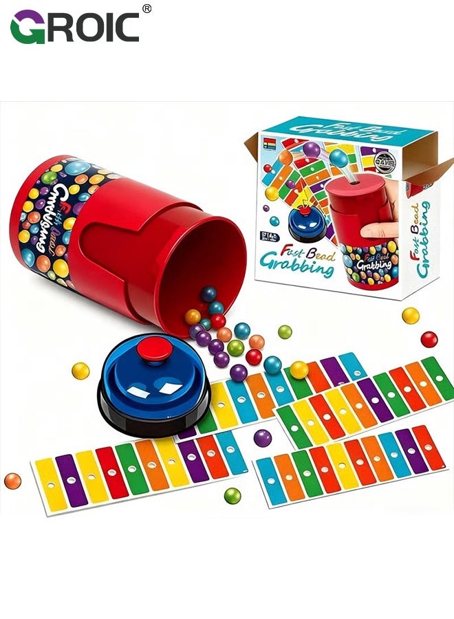 GROIC Color Line - Fast Bead Grabbing Game Board Game, Match Color Bingo Game Set, Development of Manual Skills and Spatial Vision, Hand Eye Coordination Training - Image 5