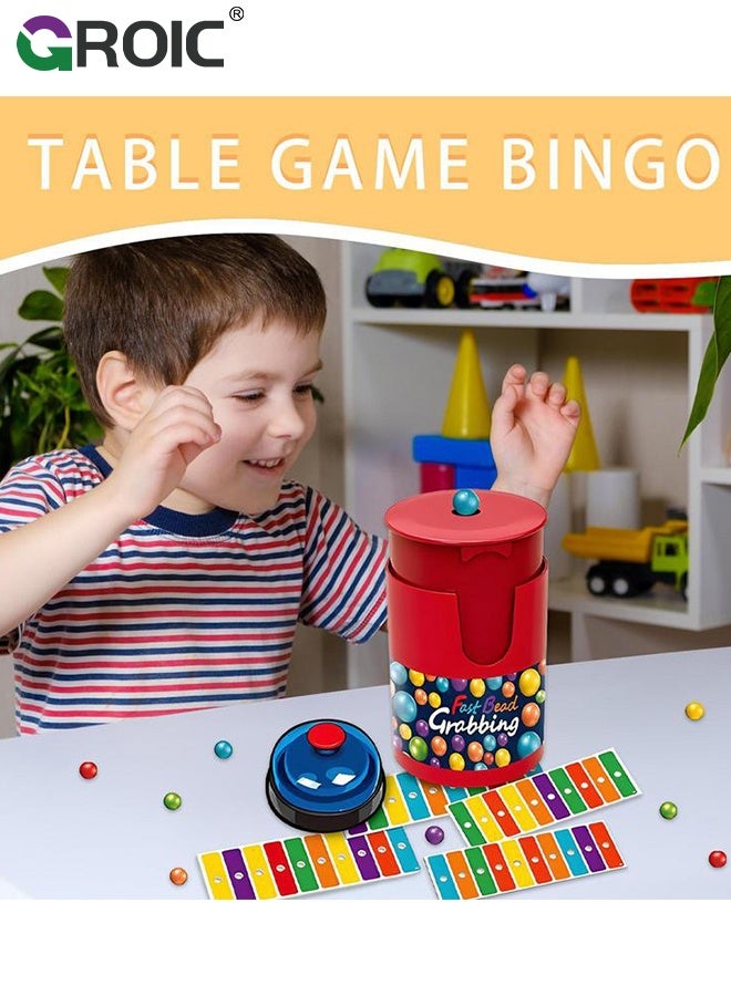 GROIC Color Line - Fast Bead Grabbing Game Board Game, Match Color Bingo Game Set, Development of Manual Skills and Spatial Vision, Hand Eye Coordination Training - Image 4