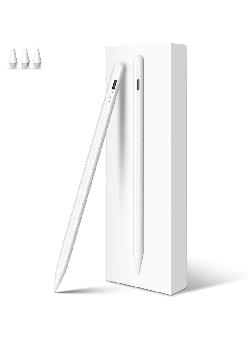 General Stylus Pen for iPad, 13 mins Fast Charge Apple iPad Pencil with Palm Rejection, Tilt Sensitivity, Work for 2018-2024 iPad Air 3/4/5/M2, iPad Mini 5/6, iPad 6/7/8/9/10, iPad Pro 11"/12.9"/M4  - Image 1