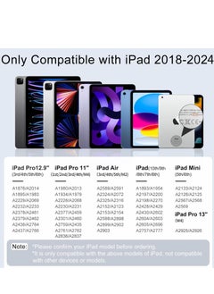جنرال قلم لمس لجهاز iPad، قلم Apple iPad سريع الشحن لمدة 13 دقيقة مع رفض راحة اليد، حساسية للإمالة، يعمل من أجل 2018-2024 iPad Air 3/4/5/M2، iPad Mini 5/6، iPad 6/7/8/9/10 ، آيباد برو 11 بوصة/12.9 بوصة/M4  - Image 2