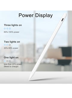 جنرال قلم لمس لجهاز iPad، قلم Apple iPad سريع الشحن لمدة 13 دقيقة مع رفض راحة اليد، حساسية للإمالة، يعمل من أجل 2018-2024 iPad Air 3/4/5/M2، iPad Mini 5/6، iPad 6/7/8/9/10 ، آيباد برو 11 بوصة/12.9 بوصة/M4  - Image 4