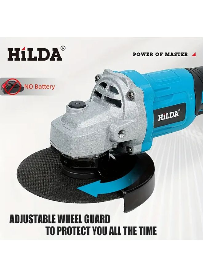 هيلدا مطحنة زاوية لاسلكية بدون فرش متغيرة السرعة 2500-9000 دورة في الدقيقة مجموعة أدوات - Image 4