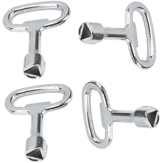 SET OF 4 VENTILATION KEYS, SQUARE KEY FOR RADIATORS FOR RADIATORS, WHEELIE BINS, ELEVATOR, ELECTRIC BOX, GAS, WATER, ELECTRICITY METER - Image 2