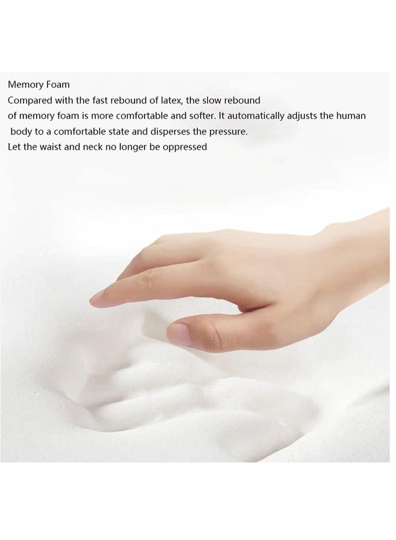 Lumbar Support Pillow And Car Headrest Neck Pillow Ergonomic Design Memory Cotton Headrest And Back Car Waist Pillow And Car Neck Support Pillow Back Seat Back Pillow For Car For Office Chair  Grey - Image 4