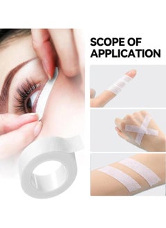 MileMelo 6 Rolls Flexible Skin Tape Breathable Nose Tape Self Adhesive Gauze Tape for Wound Injuries Swelling Sports, White (0.5 in x 10 Yd)  - Image 5