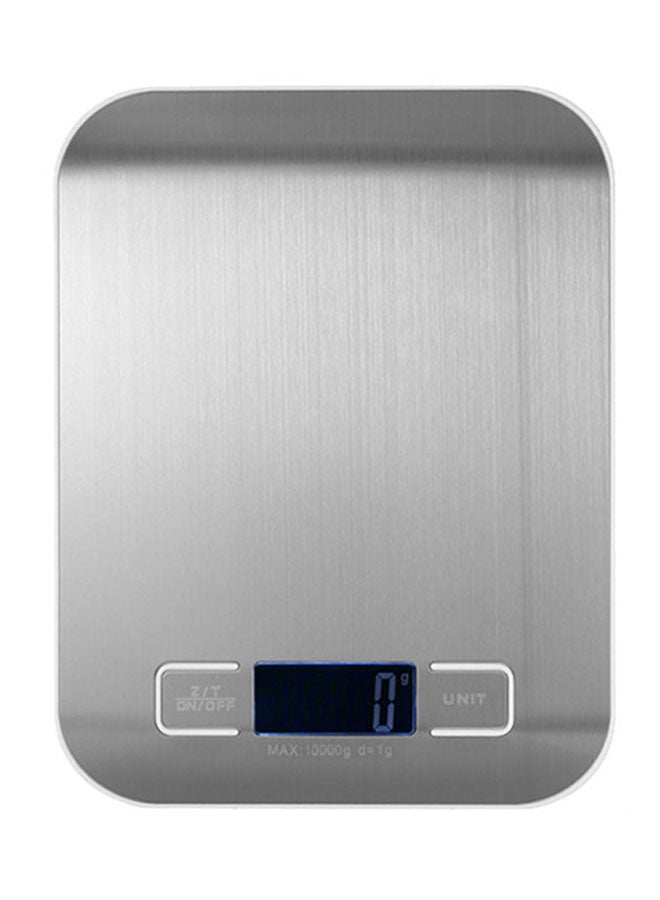 URONN Electronic Kitchen Scale Silver 18x14x1.7centimeter - Image 1