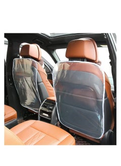 SYOSI 2PCS Car Kick Mats Back Seat Protector for Kids Transparent Waterproof Cover Children Easy Clean Scratches Dirt Mud Child Baby Universal Most Cars Trucks SUV  - Image 1