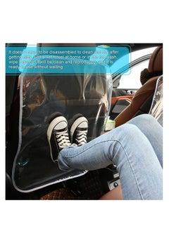 SYOSI 2PCS Car Kick Mats Back Seat Protector for Kids Transparent Waterproof Cover Children Easy Clean Scratches Dirt Mud Child Baby Universal Most Cars Trucks SUV  - Image 2