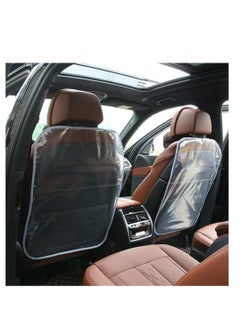 SYOSI 2PCS Car Kick Mats Back Seat Protector for Kids Transparent Waterproof Cover Children Easy Clean Scratches Dirt Mud Child Baby Universal Most Cars Trucks SUV  - Image 5