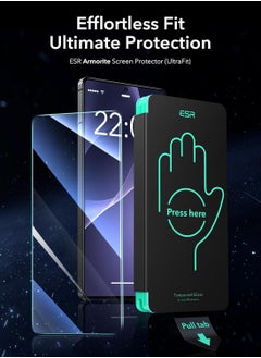 ESR ESR for Samsung Galaxy S25 Ultra Screen Protector Set, 2 Tempered Glass Screen Protectors , 2.5D Curved Edges, Full-Coverage Protection, Scratch Resistant, 2 Pack  - Image 2