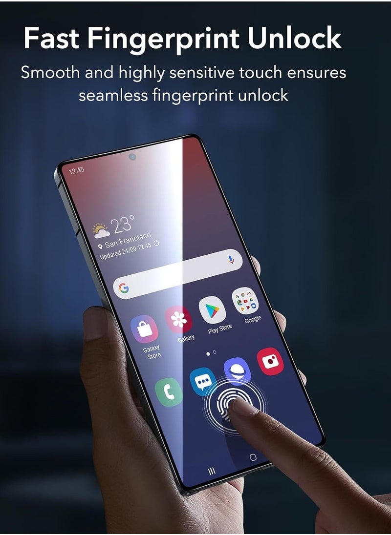 ESR - ESR for Samsung Galaxy S25 Ultra Screen Protector Set, 2 Tempered Glass Screen Protectors , 2.5D Curved Edges, Full-Coverage Protection, Scratch Resistant, 2 Pack - Image 1