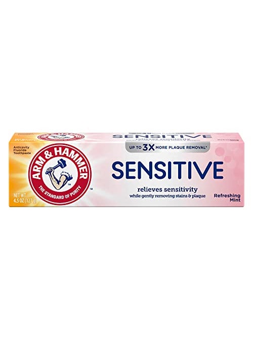Arm & Hammer - Arm & Hammer Sensitive Toothpaste, Refreshing Mint, Relieves Sensitivity, 4.5 Ounce (Pack of 12) - Image 1