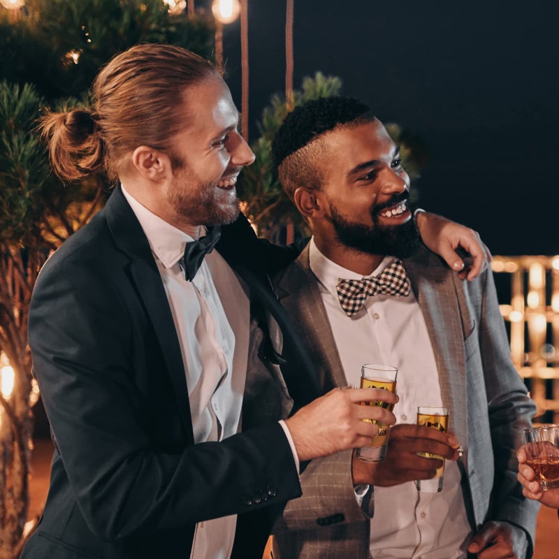 Rtteri 6 Pcs Wedding Shot Glasses Set 1 Best Man 5 Groomsmen Shot Glasses Wedding Party Favors Glasses Bachelor Party Favors Groomsman Gifts Bachelor Party Decorations for Proposal Men,2 oz - Image 4