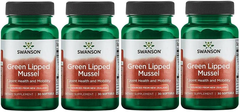 Swanson New Zealand Green Lipped Mussel Oil 30 Sgels (4 Pack)