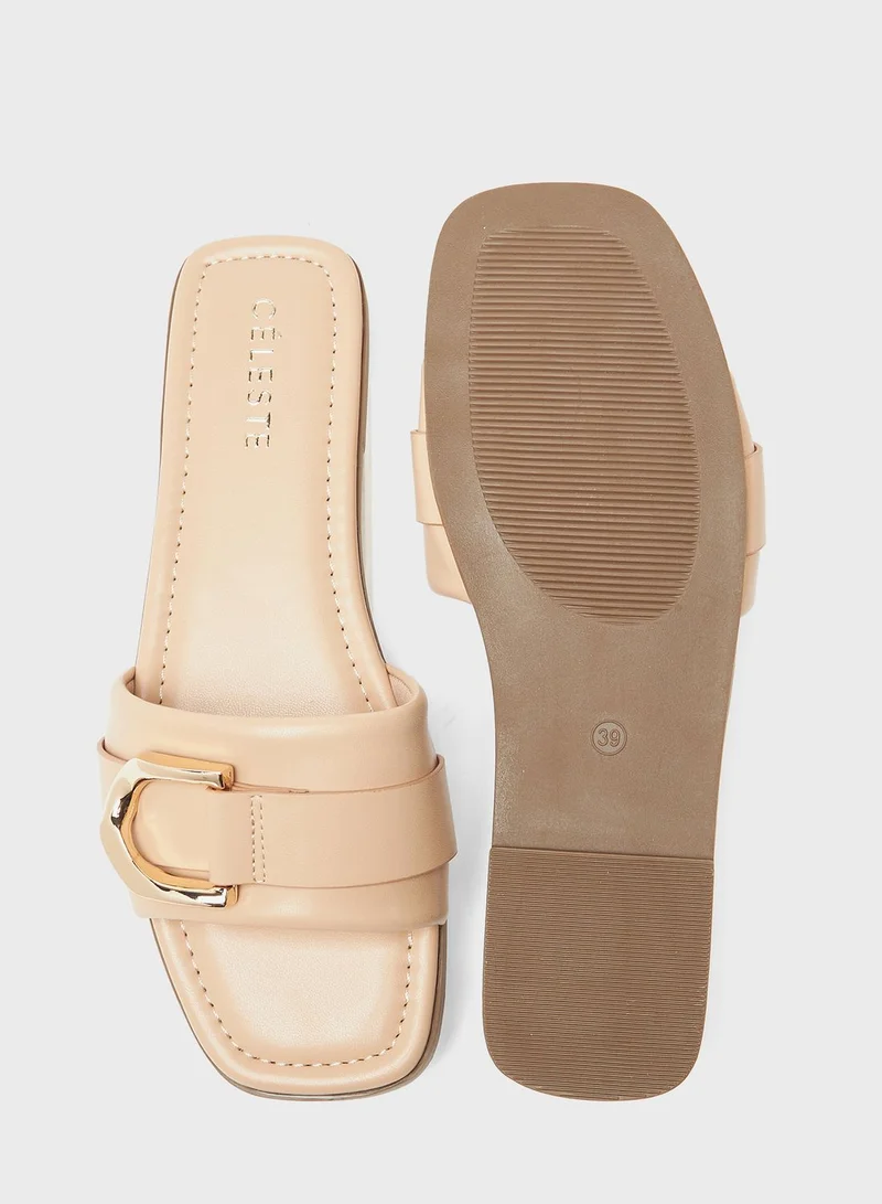 Celeste Single Strap Flat Sandals