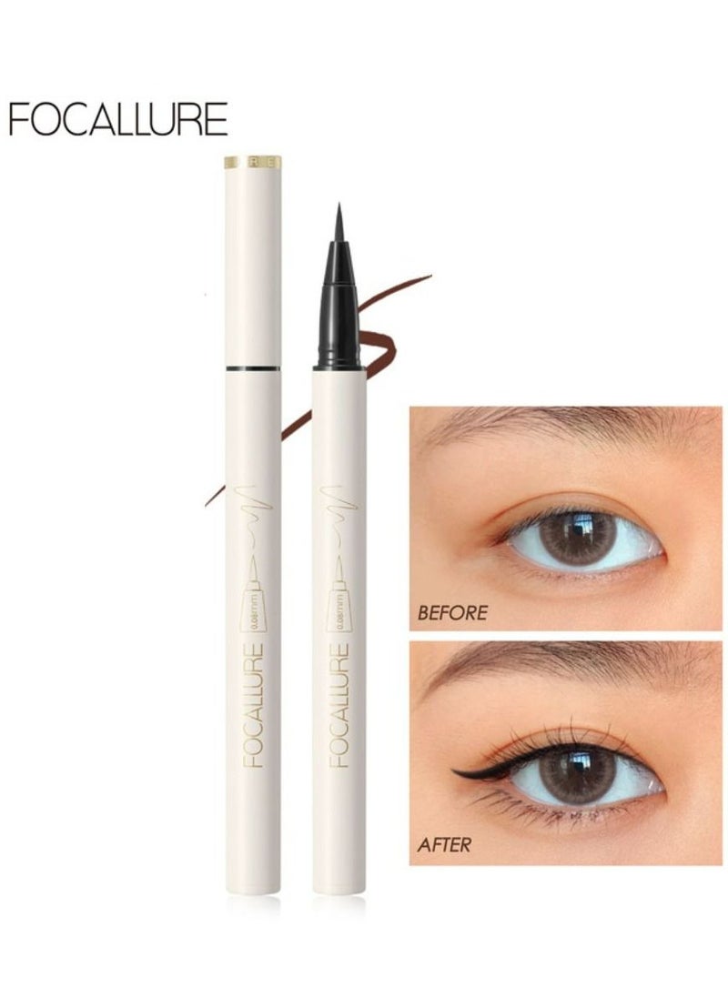 FOCALLURE Lasting Waterproof Liquid Eyeliner - s01 With Ultra Fine Brush  - Image 1