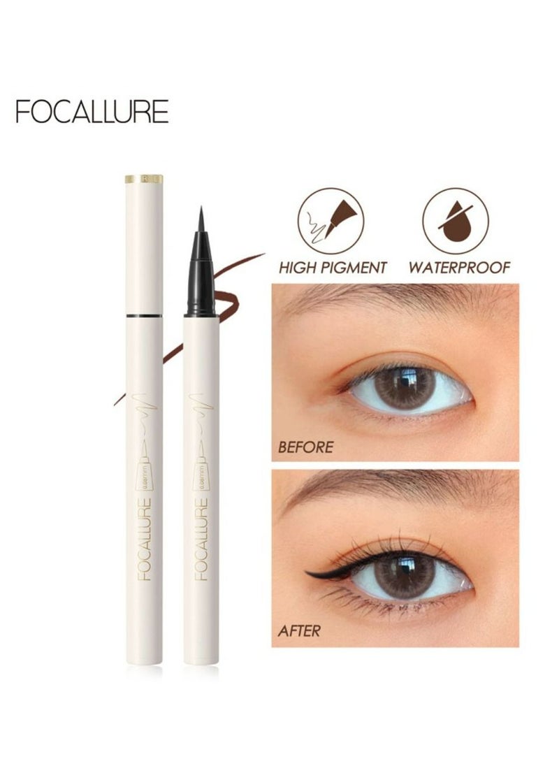 FOCALLURE Lasting Waterproof Liquid Eyeliner - s01 With Ultra Fine Brush  - Image 4