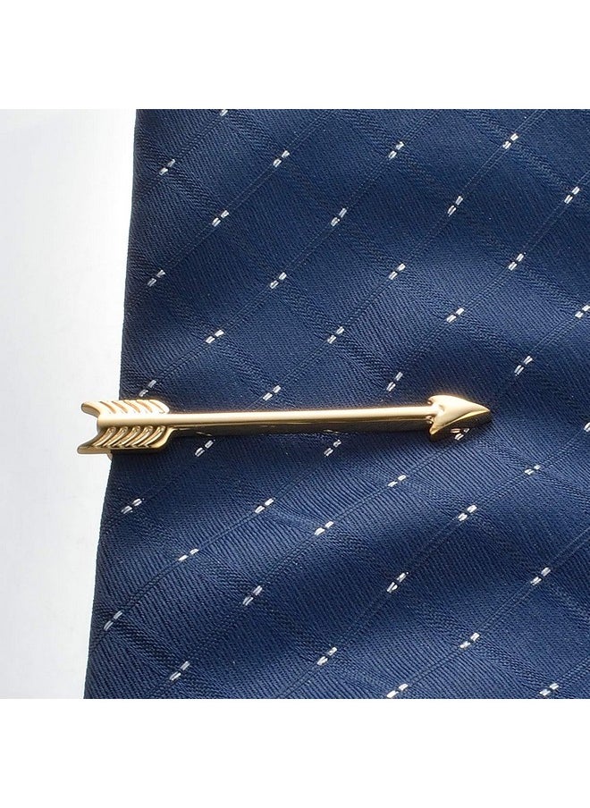 Yoursfs - Arrow Tie Clips For Men 14K Gold Plated Tie Bars For Mens - Image 1