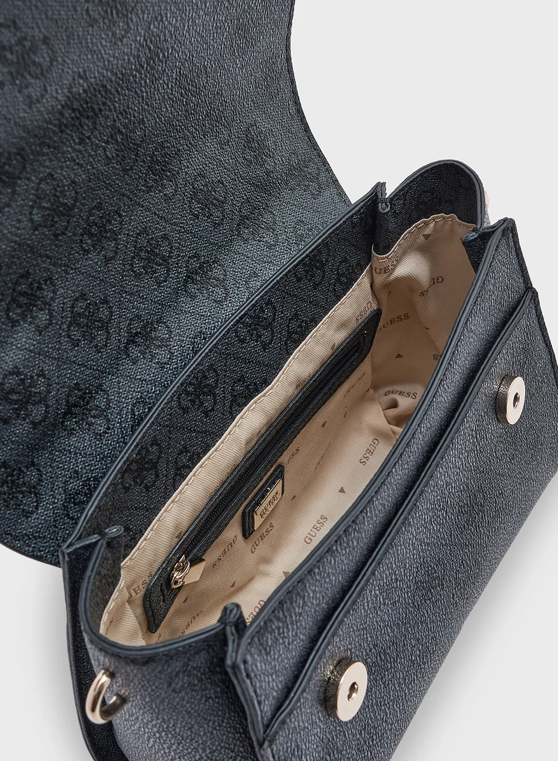 GUESS Emera Logo Top Handle Crossbody
