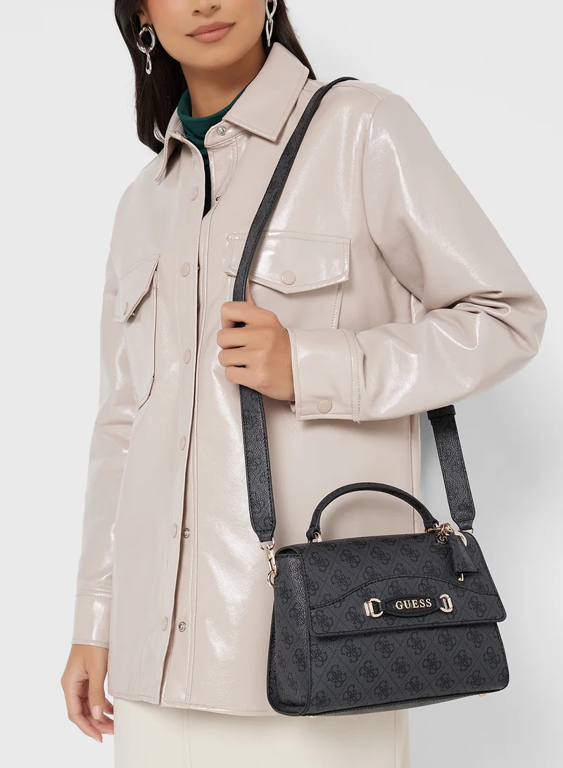 GUESS Emera Logo Top Handle Crossbody