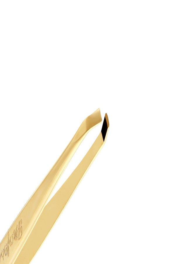 Solingen Stainless Steel Professional Slanted Tip Tweezers | Best Shaped for Eyebrows Extensions Chin Cheek Face Facial Hair | Made in Germany - Image 4