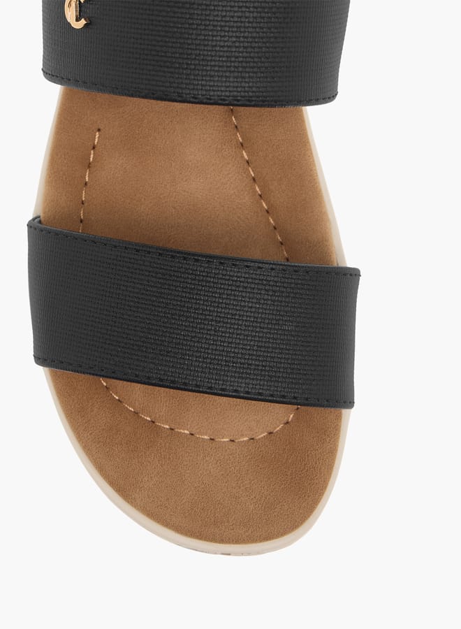Le Confort Women Textured Strappy Sandals with Buckle Closure  - Image 3