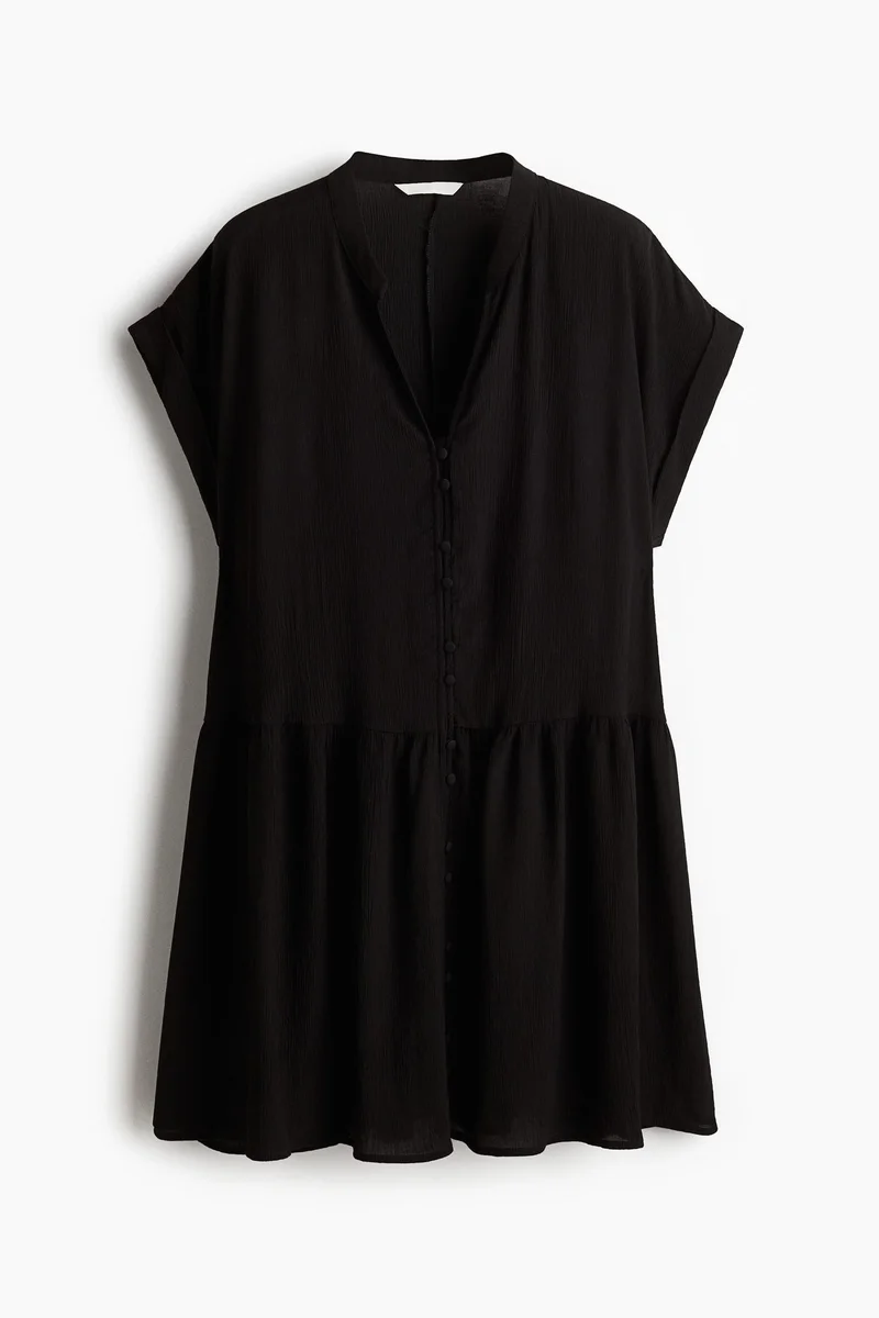 H&M Textured Button-Down Dress