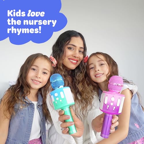 Move2Play Kids Karaoke Microphone Includes PreLoaded Songs Bluetooth Kids Birthday Party Gift Toy for All Ages 2 3 4 5 6 Year Old Girls Boys Toddlers - Image 5