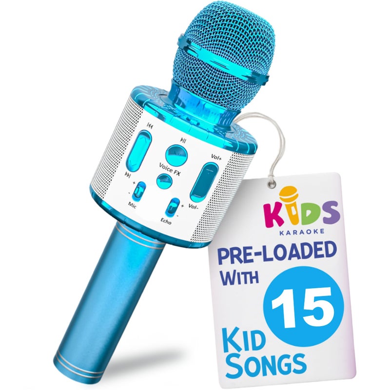 Move2Play Kids Karaoke Microphone Includes PreLoaded Songs Bluetooth Kids Birthday Party Gift Toy for All Ages 2 3 4 5 6 Year Old Girls Boys Toddlers - Image 2