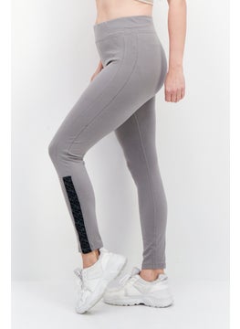 Ufc Women Sportswear Fit Brand Logo Training Tights, Grey  - Image 3