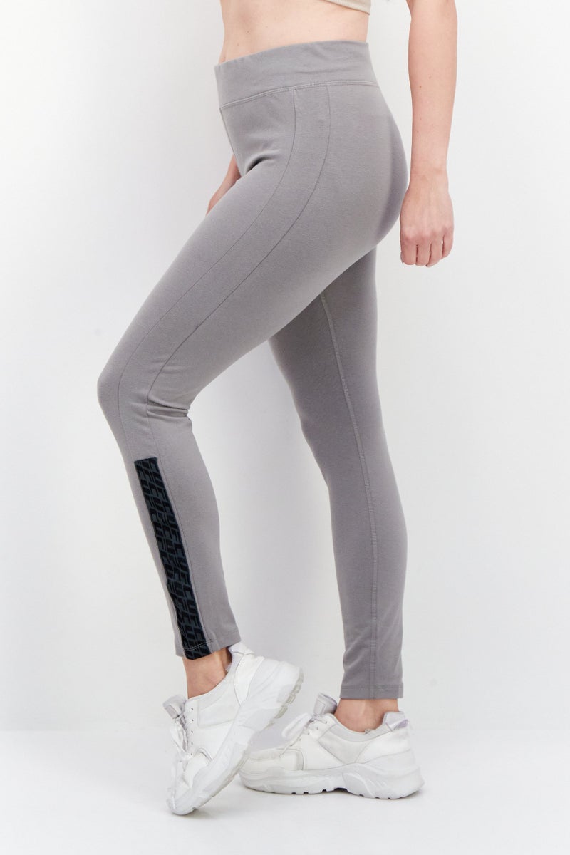 Ufc Women Sportswear Fit Brand Logo Training Tights, Grey - Image 3