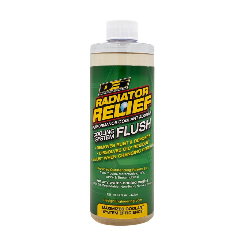 Design Engineering Radiator Relief Cooling System Flush 16 oz – Engine Radiator Cleaner and Cooling System Flush Treatment for Improved Cooling Performance and Rust Removal - Image 2