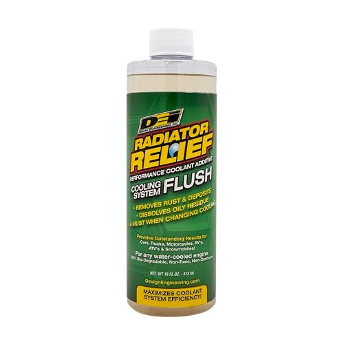 Design Engineering Radiator Relief Cooling System Flush 16 oz – Engine Radiator Cleaner and Cooling System Flush Treatment for Improved Cooling Performance and Rust Removal - Image 1