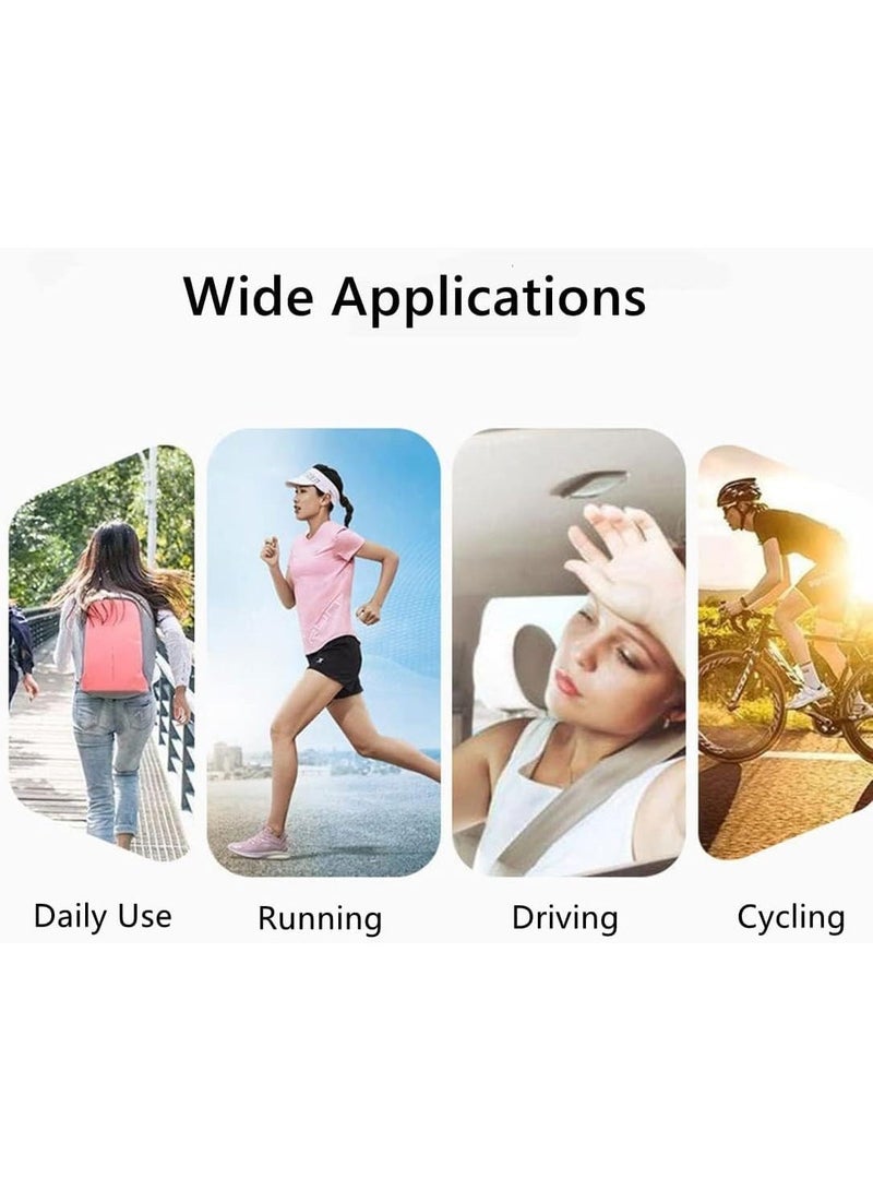 Ladies Sun Protection Fingerless Gloves, Summer Sun Protection Gloves, UPF 50+ UV Sun-Proof Glove, Mesh Silky Cooling Touchscreen Anti-Slip Mittens, Golf Cycling Gloves - Image 4