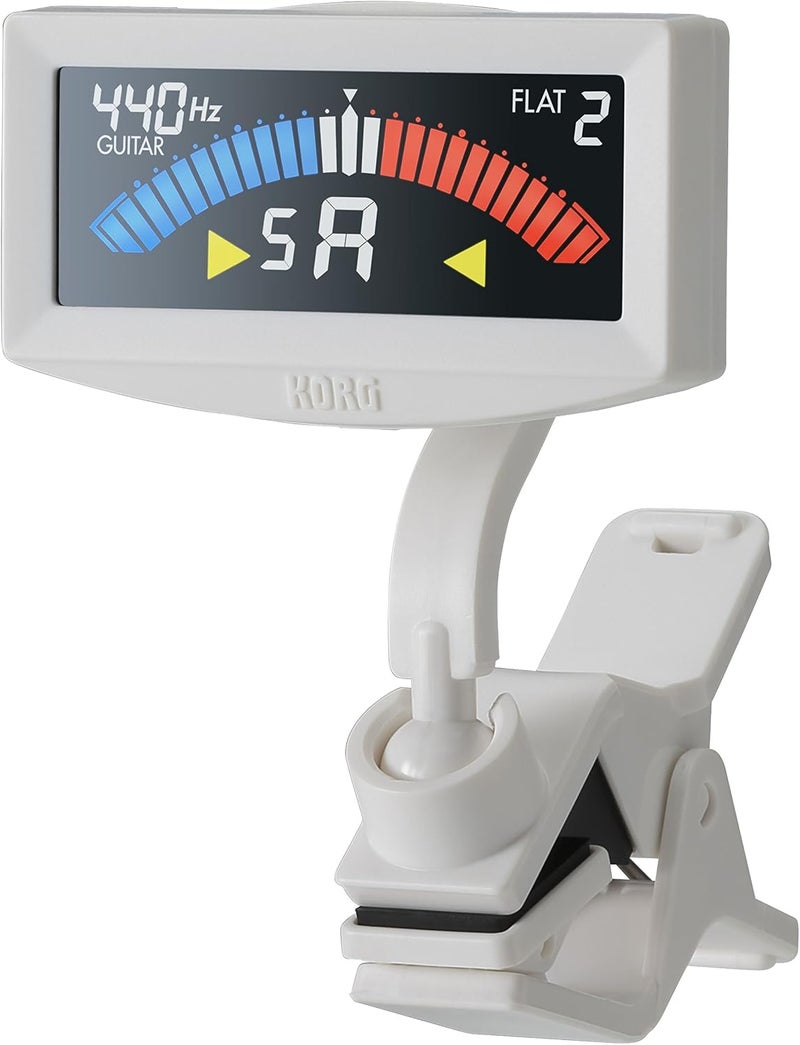 Korg AW-4G-WH Pitchcrow Clip-on Guitar Tuner - White - Image 2