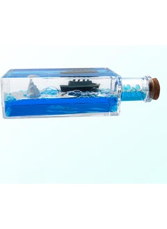 Luteti Luteti Unsinkable Titanic Simulator Toy Wavey Boat in a Box Liquid Wave Cruise Fluid Ship Decoration Ornament for Car Decoration Paperweight Desk Toy Gifts  - Image 2