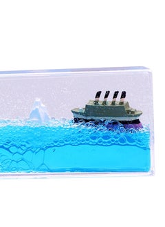 Luteti Luteti Unsinkable Titanic Simulator Toy Wavey Boat in a Box Liquid Wave Cruise Fluid Ship Decoration Ornament for Car Decoration Paperweight Desk Toy Gifts  - Image 5