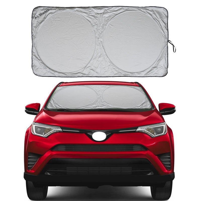واقي شمس للزجاج الأمامي للسيارة مع حقيبة تخزين من A1 Sunshade