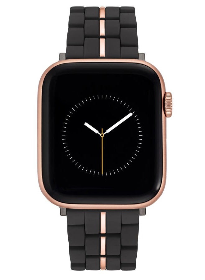 NINE WEST Fashion Rubberized Bracelet for Apple Watch Secure, Adjustable, Apple Watch Band Replacement, Fits Most Wrists - Image 1